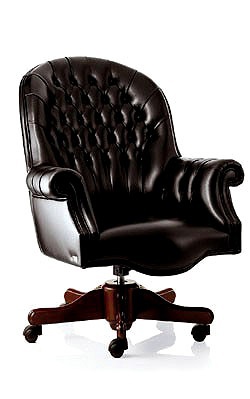 Sessel operatives rotierendes Leder gepolstert Executive, Mascheroni