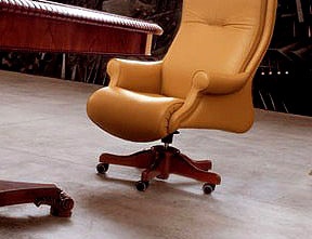 Sessel operatives rotierendes Leder gepolstert G. 8, Mascheroni