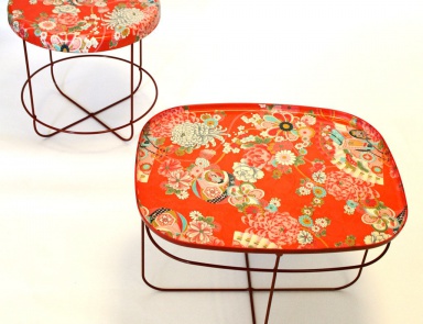 Pridivanny Tisch Rahmen aus Stahl Kunst Ukiyo, Moroso