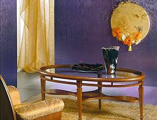 Beistelltisch Couchtisch auf einem Rahmen aus Massivholz T566, Carpanelli
