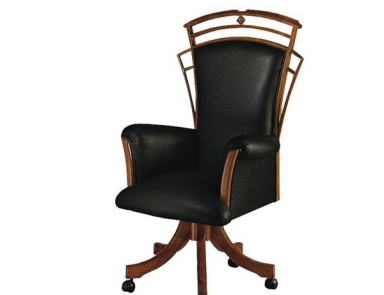 Sessel operatives rotierendes Leder gepolstert PO17, Carpanelli