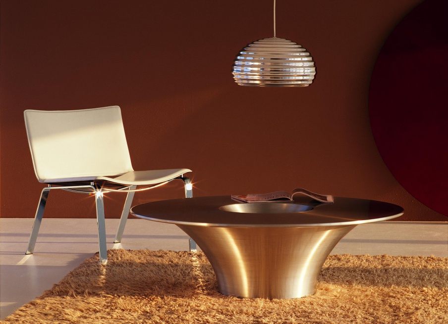 Tisch Couchtisch aus Aluminium oder Stahl Alien, Cattelan Italia