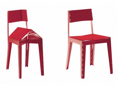 Stuhl Stitch klappbar, Cappellini (Klappstuhl stapelbar)