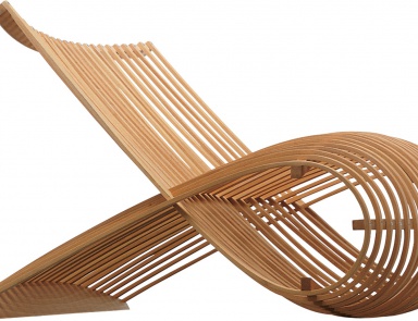 Sessel Wooden Chair, Cappellini (Rattan, Korbstuhl)