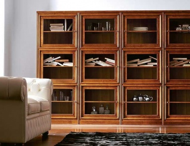 Bücherregal Lamiere, Signorini & Coco (italienische Möbel für die Bibliothek aus Massivholz)