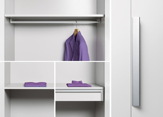 Kleiderschrank Türen mit Scharnieren Base, Interluebke - Luxuryfurniture MR