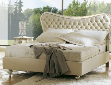 Doppelbett кроватьс gepolstertem Kopfteil Hermes Basso, Cantori