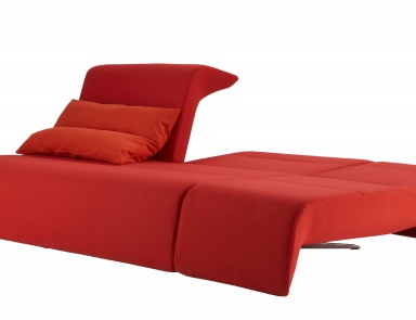 Sofa konvertierbar auf Metallrahmen gepolsterter Stoff Downtown, Ligne Roset