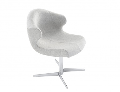 Sessel rotierenden auf einem Rahmen aus Stahl Alster, Ligne Roset