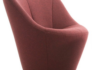 Sessel auf einem Rahmen aus Kunststoff, Leder oder Gewebe gepolstert Anda, Ligne Roset