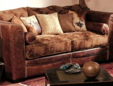 Sofa auf einem Rahmen aus Pappel Stoff gepolstert Ascot, Mantellassi