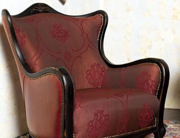 Sessel auf Holzrahmen gepolstert Stoff Alexia, Mantellassi