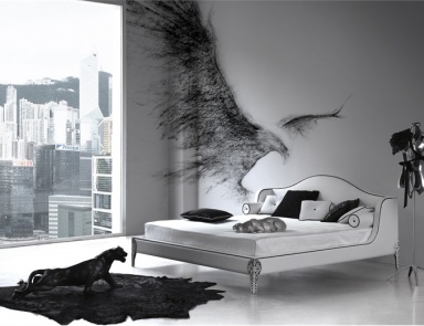 Gepolstertes Doppelbett Haut Hope Blu, Mantellassi