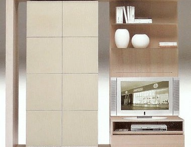 Kleiderschrank mit Leder oder Stoff 105 W DX, Natuzzi