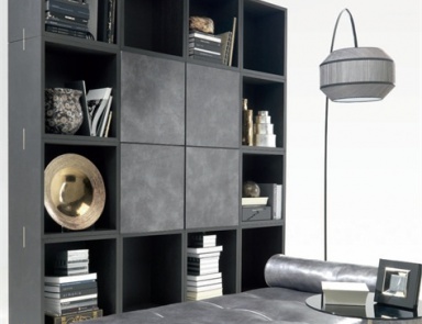 Bücherregal mit Holz furniert Durini, Natuzzi