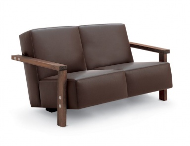 Sofa auf einem Rahmen aus massivem Nussbaum Berbena, Riva 1920