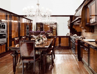 Küche (Garnitur für die Küche) mit einem Arbeitsbereich von Marmor Brummel, Luxury (glamorous-Möbel für die Küche)