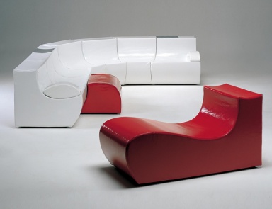 Modulares Sofa, LINK - Giovannetti (Sofa aus Kunstleder legging)