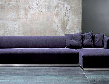 Modulares Sofa mit einem Holzrahmen Yox, Saba Italia