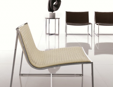 Sessel Leder Wicker Wing Lounge Chair, Alivar (Rattan, Korbstuhl)