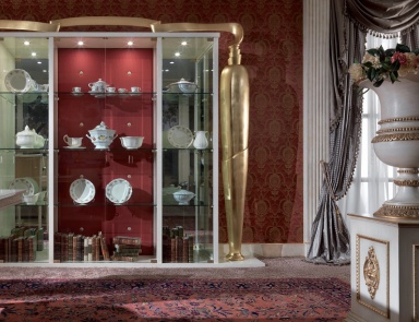 Vitrine aus Massivholz und Glas The Palm, Turri (Möbel Jugendstil, Art nouveau, Liberty)