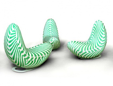 Design-Sessel Dondolo, Rossi di Albizzate