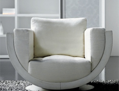 Sessel auf der Grundlage einer rotierenden Wave Armchair, Rattan wood