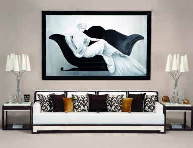 Dreibettzimmer Sofa, Tura (glamorous Polstermöbel)