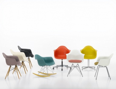 Schaukelstuhl Eames Plastic Armchair RAR von Vitra (Möbel der Schweiz für das Wohnzimmer)