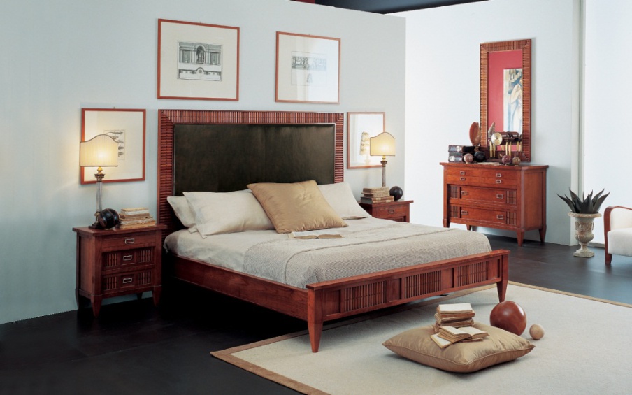 Bett aus Kirschholz G1304, Annibale Colombo