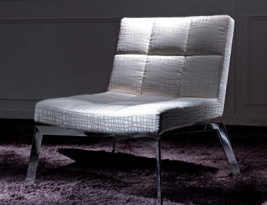 Sessel auf Metallrahmen Henry - Asnaghi (Made in Italy)