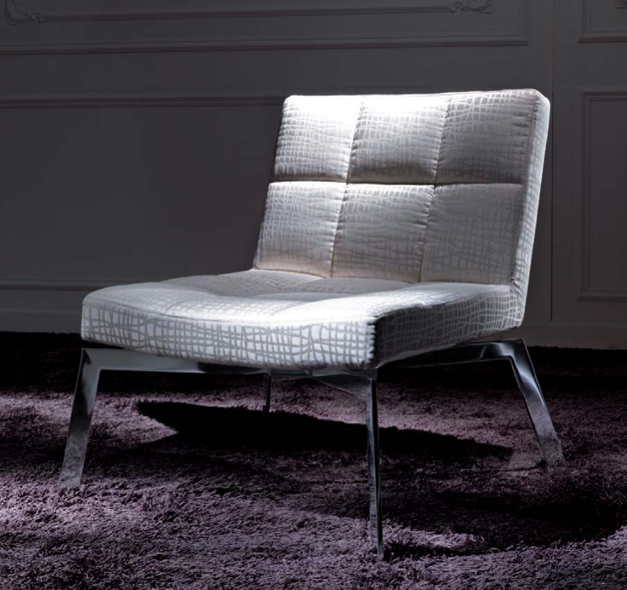 Sessel auf Metallrahmen Henry - Asnaghi (Made in Italy)