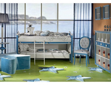 Headsets für Kinderzimmer Fantasy, Ebanisteria Bacci (Etagenbett)