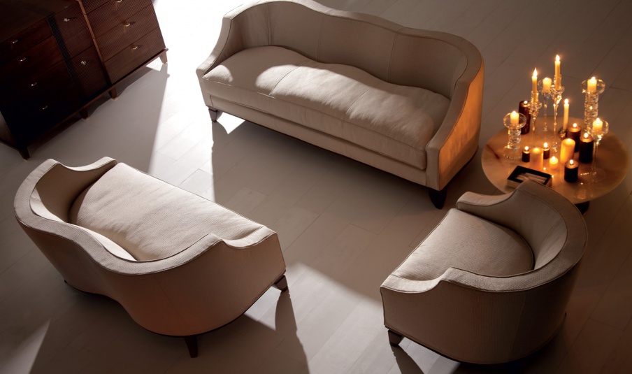 Sofa mit Textil-Polsterung Valentino, Angelo Cappellini