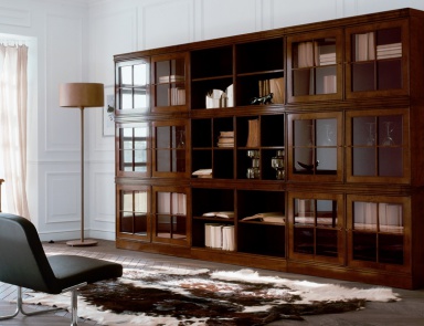 Die Wand aus Holz Easy Cubica, Minotti Collezioni