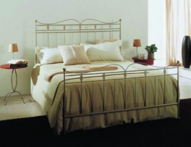 Bett mit hohem Kopf-und Fußteil Dalia, Bontempi Casa (geschmiedeter Bett)