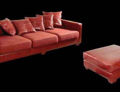 Dreibettzimmer Sofa mit Hocker für das Wohnzimmer, Wama