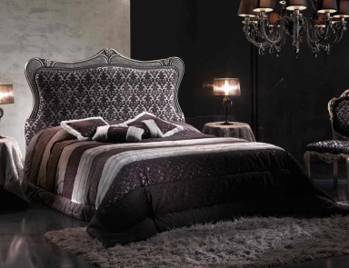 Set Schlafzimmer Möbel Letto Diamond: Doppelbett, Nachttisch, Stuhl - Sm Divani