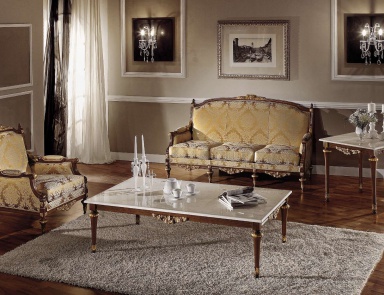 Garnitur für das Wohnzimmer, Sofa, Sessel, Guerra Vanni