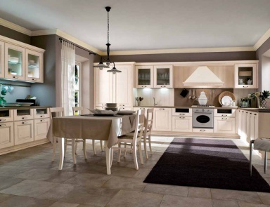 Küche (Garnitur für die Küche) aus Vollholz Laguna, Gicinque Cucine