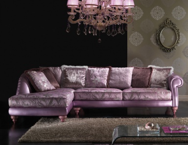 Sofa apollo pink agolare, Fasal Castelli