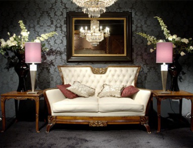 Wohn-Liberty (Garnitur für das Wohnzimmer) Medea (Möbel Jugendstil, Art nouveau, Liberty)