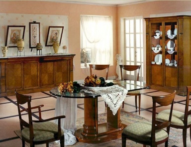 Esszimmer (Garnitur für Esszimmer) Megaros, Biedermeier