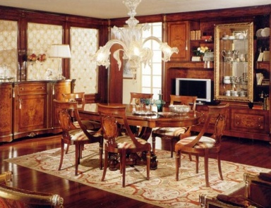 Esszimmer (Garnitur für das Esszimmer), Antonelli Moravio