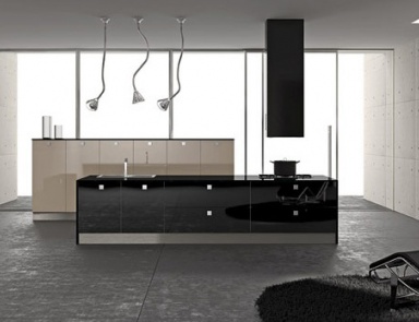 Garnitur für Küche mit Arbeitsplatten aus коракрила Arrital Cucine, Light 5 COLOURS