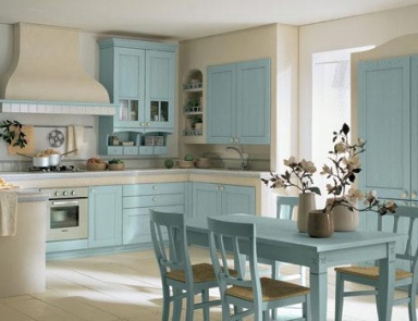 Küche (Garnitur für die Küche) Arrital Cucine, Village BLUE