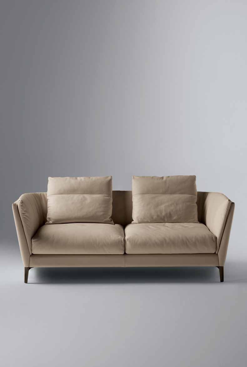Zweisitzer-Sofa mit einem versteckten Frame Bretagne, Poltrona Frau