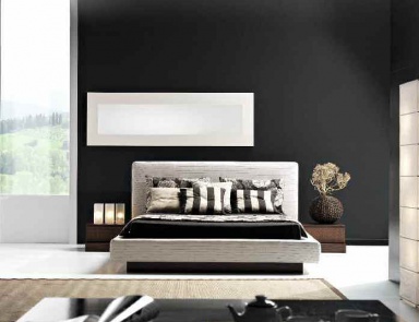 Doppelbett mit einem versteckten Frame, Rattan wood