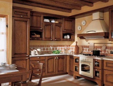 Küche (Garnitur für die Küche) Arrital Cucine, Epoca CHESTNUT