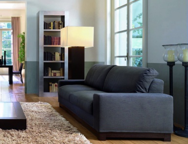 Zweisitzer Sofa auf niedrigen Stielen, Roberti Rattan